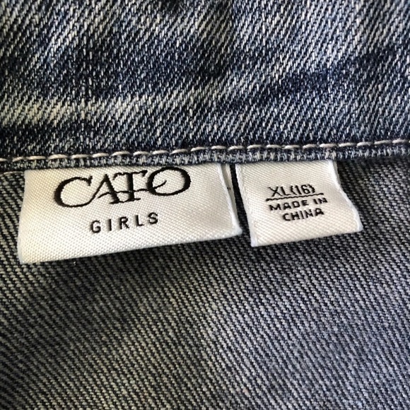 🦋❤️ Hostess Pick❤️ Cato Denim Vest laced decorated button down with collar XL - Picture 4 of 5